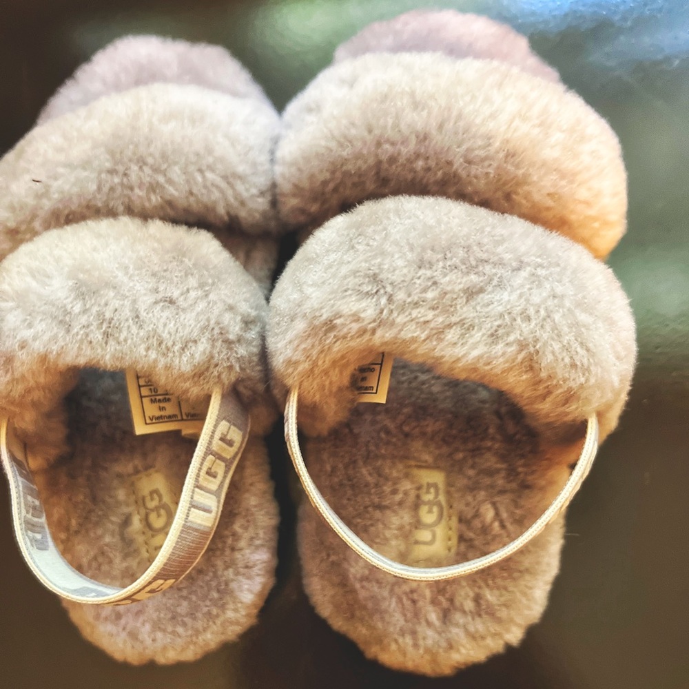 UGG Unisex-Child Oh Yeah Slipper, gray soft amethyst, 10 Toddler